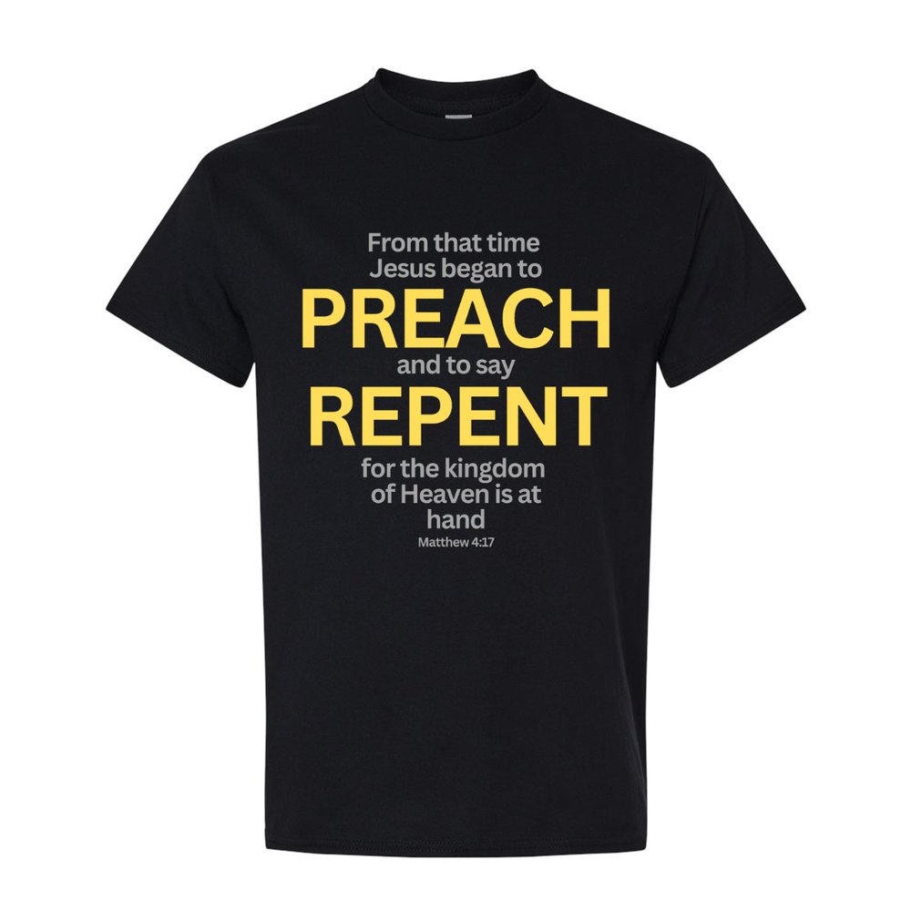 Matthew 4:17 - Black Unisex Tee