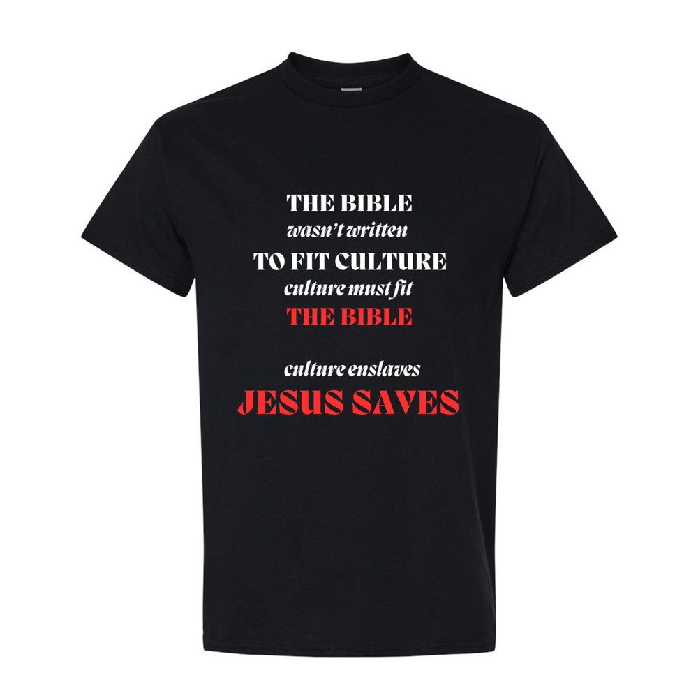 Bible vs. Culture - Black Tee